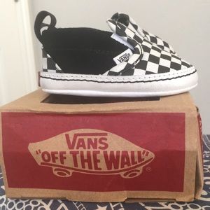*Price DROP* Vans Black White Checkered Crib Shoes